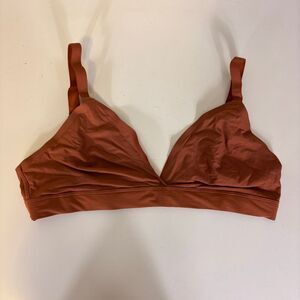 Tommy John Cinnamon Perforated Triangle Bralette Bra Medium